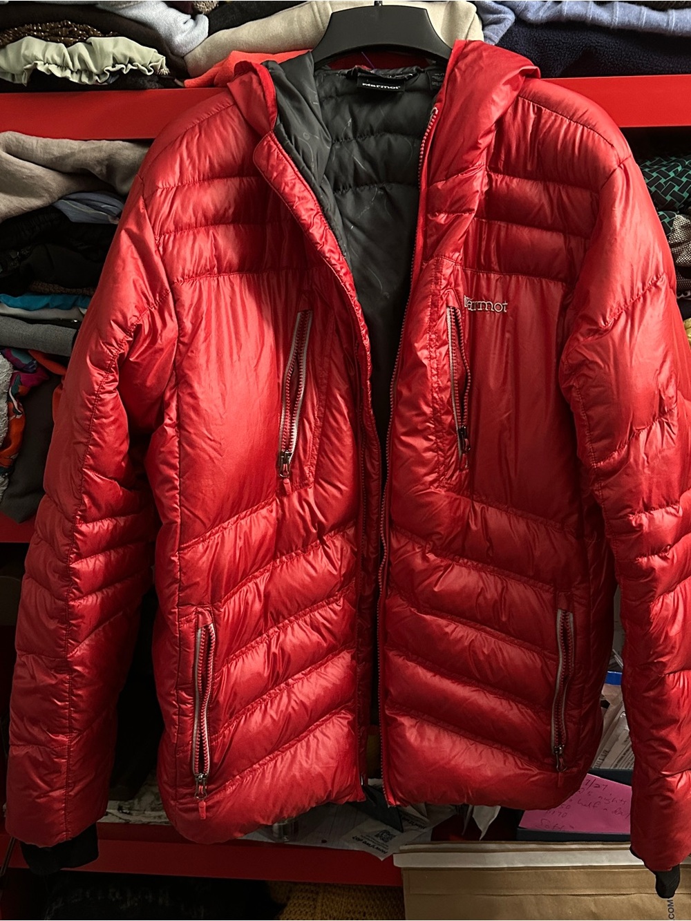 Marmot Hangtime Jacket lightweight down filled puffer coat power XL